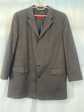 Hugo Boss Red Label Virgin Wool Overcoat Car Coat Jacket Aston Men's XL